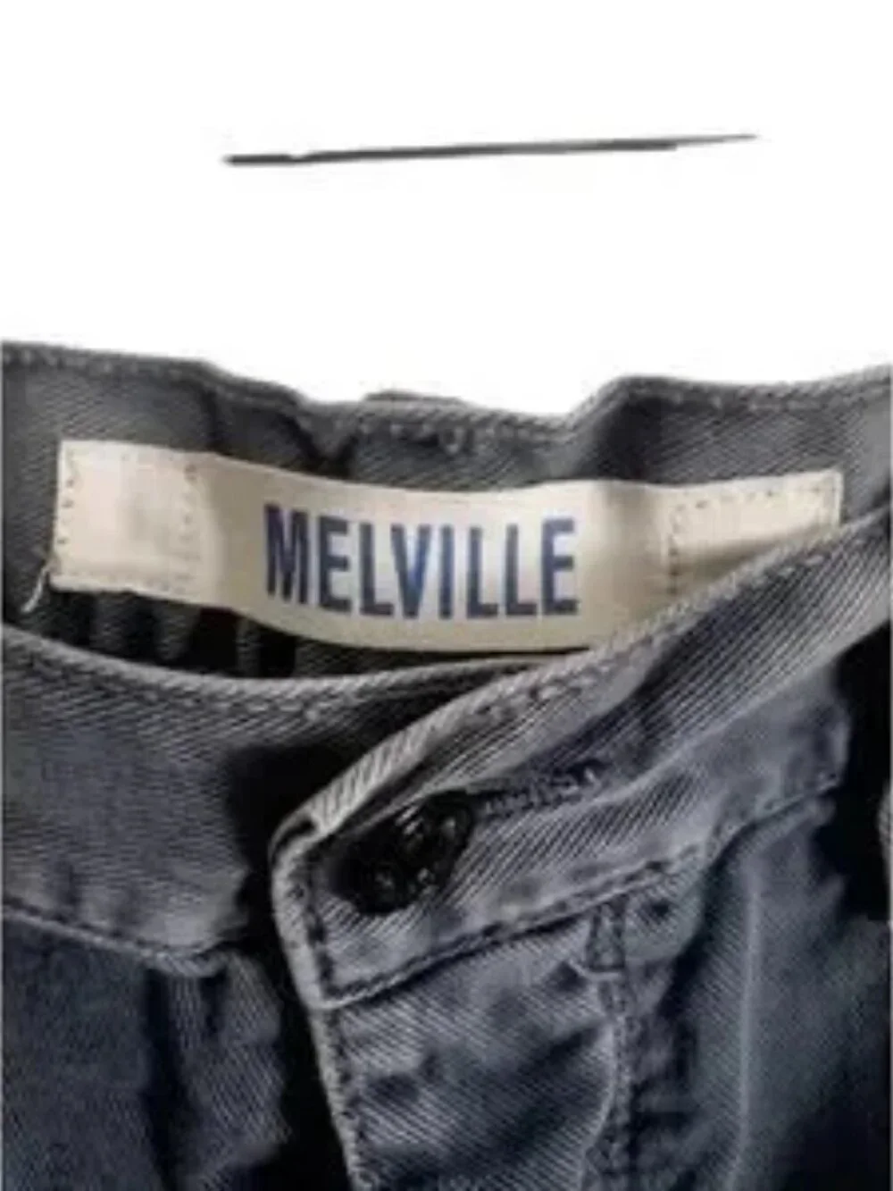 Gray Cutoff Denim Shorts - Picture 5 of 5